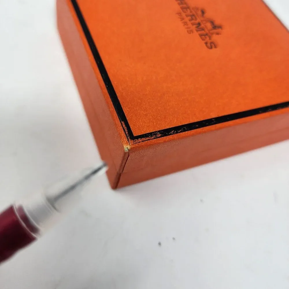 Authentic Hermes Small Velvet Empty Gift Box‎ 3.5 x 3.5 x 1